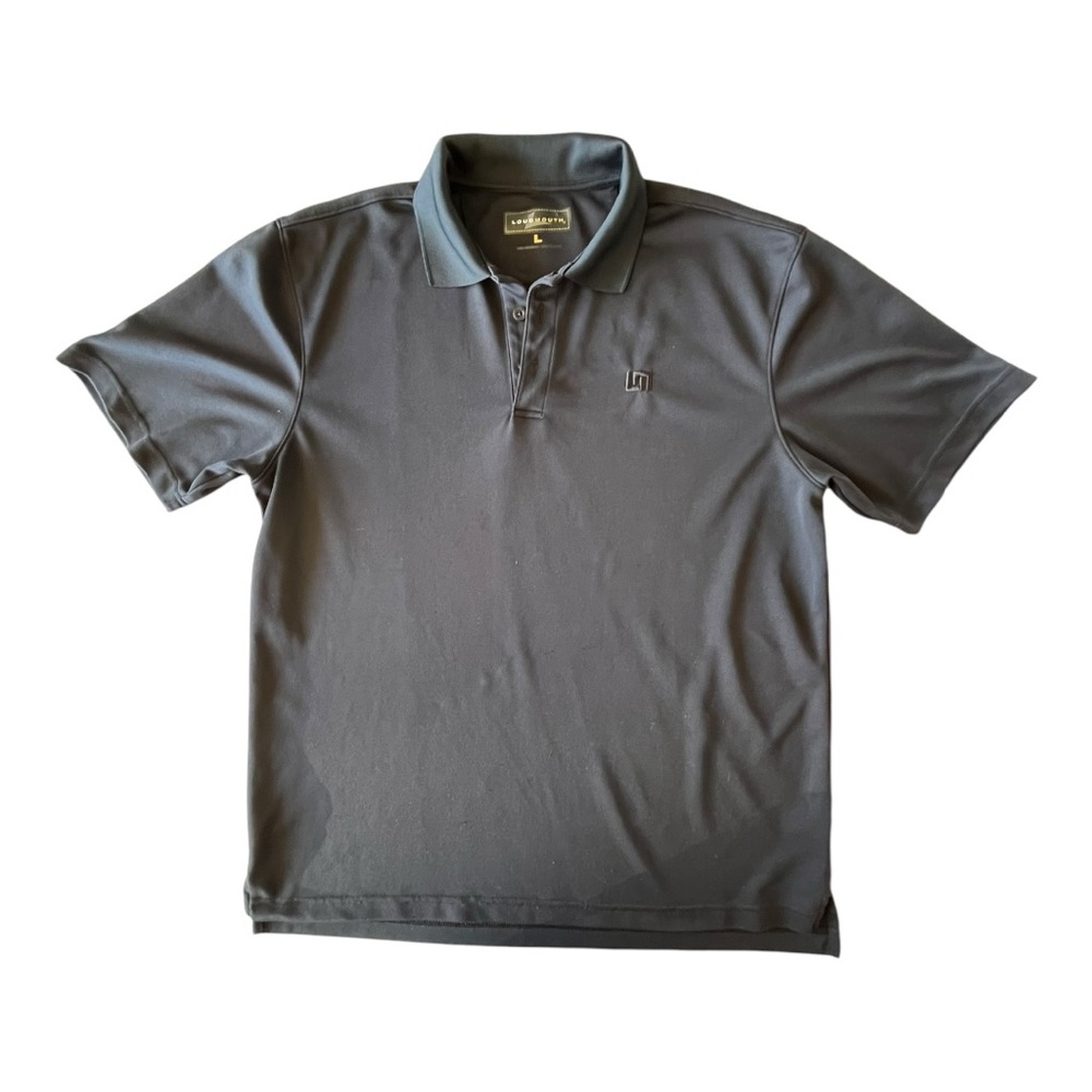 Loudmouth Golf Polo Shirt, Mrns Large, Black